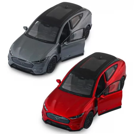 Автомодель - FORD MUSTANG MACH-E GT 2023 красный, серебристо-серый 