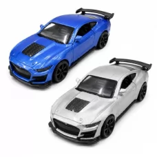 Автомодель – FORD MUSTANG SHELBY GT500 2024 сірий, синій Автомодель – FORD MUSTANG SHELBY GT500 2024 сірий, синій