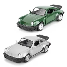 Автомодель - PORSCHE 911 TURBO 3.3 1978 сірий, темно-зелений 