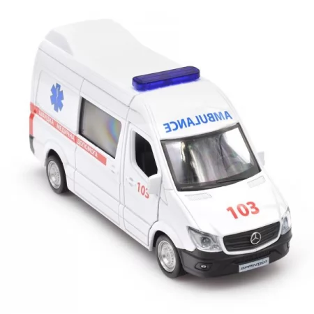 Автомодель TechnoDrive Mercedes-Benz Sprinter Швидка допомога 1: 32 250344U Автомодель TechnoDrive Mercedes-Benz Sprinter Швидка допомога 1: 32 250344U