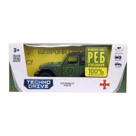 Автомодель TechnoDrive Шеврони героїв Jeep Wrangler Rubicon ОК ПІВНІЧ 250397UM