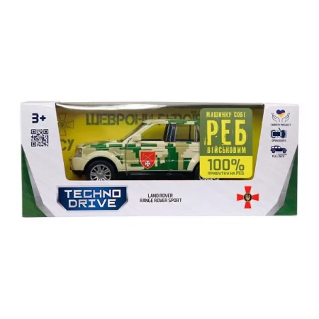 Автомодель TechnoDrive Шеврони героїв Land Rover Range Rover Sport ОК ЗАХІД 1: 32 250399UM Автомодель TechnoDrive Шеврони героїв Land Rover Range Rover Sport ОК ЗАХІД 1: 32 250399UM