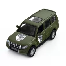 Автомодель TechnoDrive Шевроны героев Mitsubishi Pajero 4WD Tubro 93 ОМБр 1: 42 250283M 