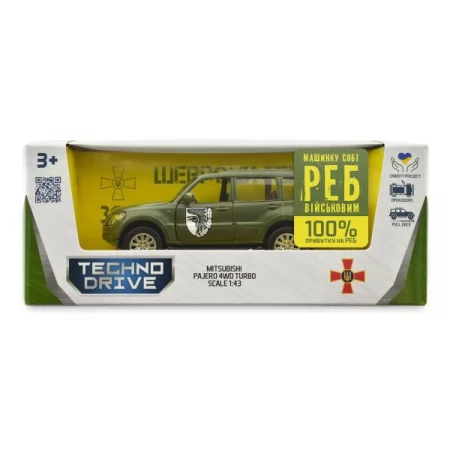 Автомодель TechnoDrive Шевроны героев Mitsubishi Pajero 4WD Tubro 93 ОМБр 1: 42 250283M Автомодель TechnoDrive Шевроны героев Mitsubishi Pajero 4WD Tubro 93 ОМБр 1: 42 250283M