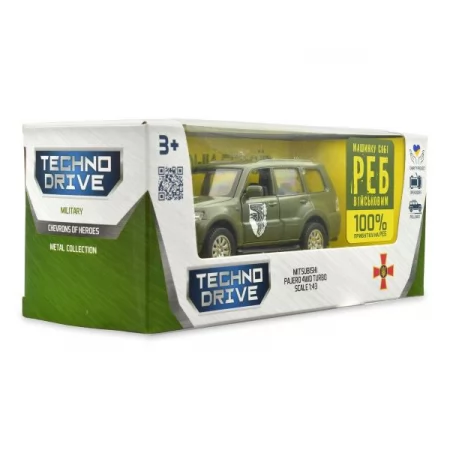 Автомодель TechnoDrive Шевроны героев Mitsubishi Pajero 4WD Tubro 93 ОМБр 1: 42 250283M Автомодель TechnoDrive Шевроны героев Mitsubishi Pajero 4WD Tubro 93 ОМБр 1: 42 250283M