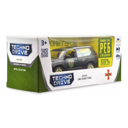 Автомодель TechnoDrive Шеврони героїв Toyota Land Cruiser Prado 110 ОМБр 1: 42 250359M