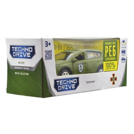 Автомодель TechnoDrive Шеврони героїв Toyota RAV4 Буревій 1: 40 KM6198 Автомодель TechnoDrive Шеврони героїв Toyota RAV4 Буревій 1: 40 KM6198
