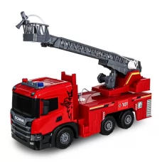 Автомодель серії "Super Big Truck" – ПОЖЕЖНА МАШИНА SCANIA світло, звук, функ. води 