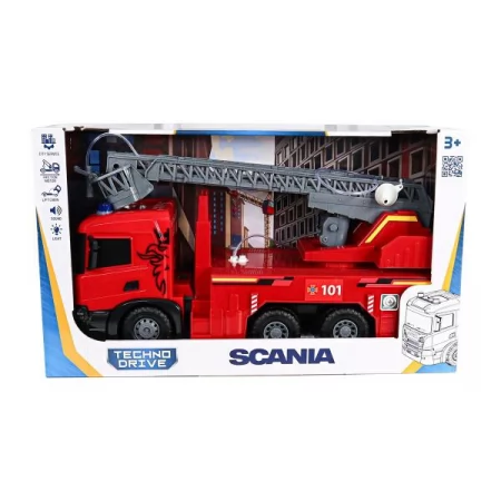 Автомодель серії "Super Big Truck" – ПОЖЕЖНА МАШИНА SCANIA світло, звук, функ. води 