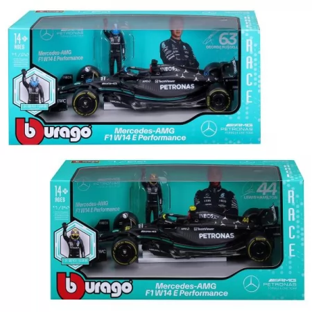 Автомодель з фігуркою - MERCEDES-AMG F1 W14 E PERFORMANCE 1: 24 
