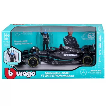 Автомодель з фігуркою - MERCEDES-AMG F1 W14 E PERFORMANCE 1: 24 