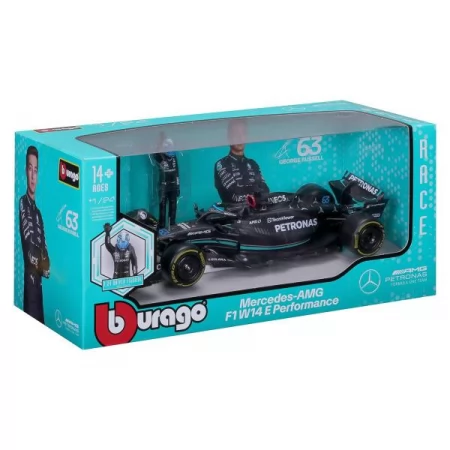 Автомодель з фігуркою - MERCEDES-AMG F1 W14 E PERFORMANCE 1: 24 