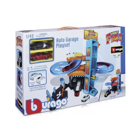 Автотрек Bburago с паркингом 3 уровня 2 машинки 1: 43 18-30361 Автотрек Bburago с паркингом 3 уровня 2 машинки 1: 43 18-30361