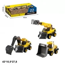 Строительная техника BabyToys HH3014 инерционная со светом музыкой Строительная техника BabyToys HH3014 инерционная со светом музыкой