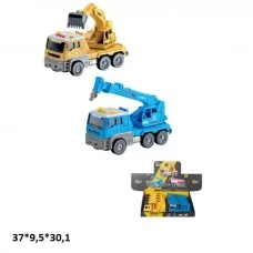 Будівельна техніка BabyToys YH814 інерційна музична 8 шт Будівельна техніка BabyToys YH814 інерційна музична 8 шт