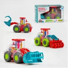 Экскаватор WToys 17095 с музыкой и подсветкой на батарейках