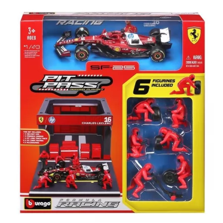 Ігровий набір - PIT PASS FERRARI SF-25 1: 43 Ігровий набір - PIT PASS FERRARI SF-25 1: 43