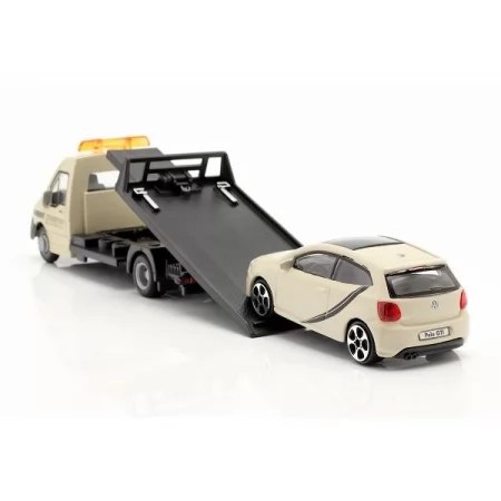 Игровой набор Bburago Эвакуатор с автомоделью VW Polo GTI Mark 5, 1: 43 18-31403