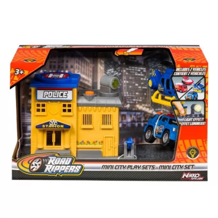 Игровой набор Road Rippers Mini City Playsets Полицейское депо 