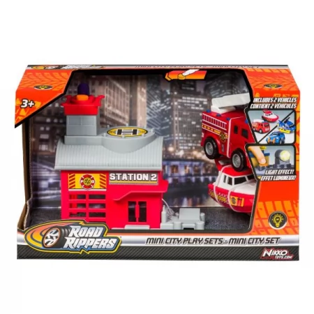 Игровой набор Road Rippers Mini City Playsets Пожарная станция 