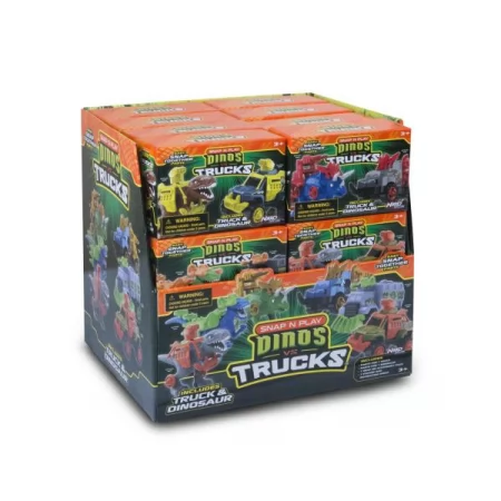 Игровой набор Road Rippers Машинка и синий трицератопс Игровой набор Road Rippers Машинка и синий трицератопс