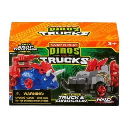 Игровой набор Road Rippers Машинка и синий трицератопс Игровой набор Road Rippers Машинка и синий трицератопс