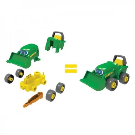Конструктор John Deere Kids Трактор с ковшом и прицепом