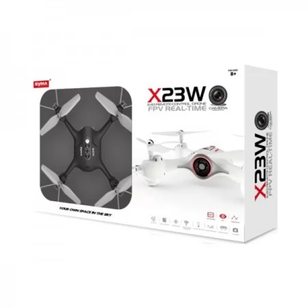 Квадрокоптер Syma з 2,4 ГГц керуванням та FPV-камерою 21 cм білий X23W