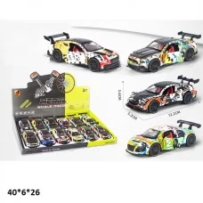Металлическая машина BabyToys 3611C-2 инерционная открывающиеся двери