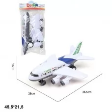 Инерционный самолет BabyToys A896-2 для мальчика 45,5 см Инерционный самолет BabyToys A896-2 для мальчика 45,5 см
