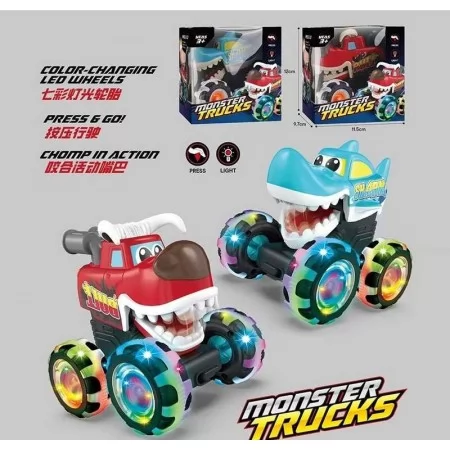Детская машинка BabyToys 17801 с заводным механизмом и подсветкой