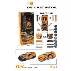 Машинка QZ 645 C металопластик, 2 варіанти дизайну, гумові колеса, масштаб 1: 43, в коробці