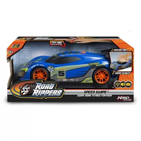Машинка Road Rippers Speed Swipe Bionic Blue со световыми и звуковыми эффектами Машинка Road Rippers Speed Swipe Bionic Blue со световыми и звуковыми эффектами