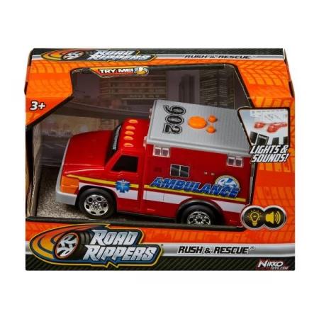 Машинка Road Rippers Скорая помощь со световыми и звуковыми эффектами Машинка Road Rippers Скорая помощь со световыми и звуковыми эффектами