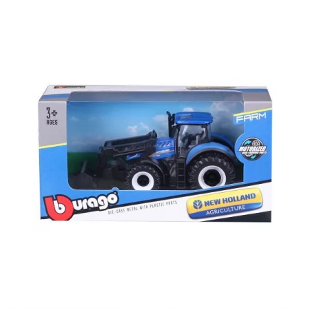 Модель Bburago Farm Трактор New Holland T7.315 с фронтальным погрузчиком 1: 32 18-31632