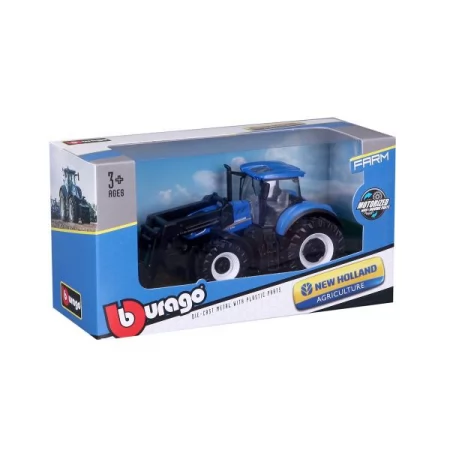 Модель Bburago Farm Трактор New Holland T7.315 с фронтальным погрузчиком 1: 32 18-31632