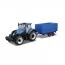 Модель Bburago Farm Трактор New Holland с прицепом 1: 32 18-44067