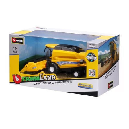 Модель Bburago New Holland TC5.90 Зерноуборочный комбайн с жаткой 18 см 18-31721