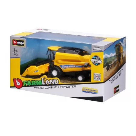 Модель Bburago New Holland TC5.90 Зерноуборочный комбайн с жаткой 18 см 18-31721