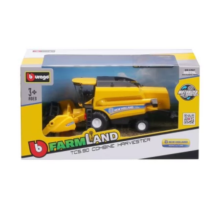 Модель Bburago New Holland TC5.90 Зерноуборочный комбайн с жаткой 18 см 18-31721