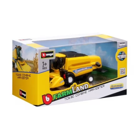 Модель Bburago New Holland TC5.90 Зерноуборочный комбайн с жаткой 18 см 18-31721