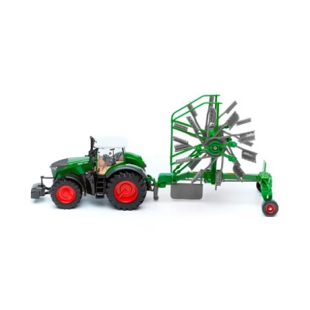 Модель Bburago Трактор Fendt 1050 Vario с роторными валковыми граблями 1: 32 18-31665