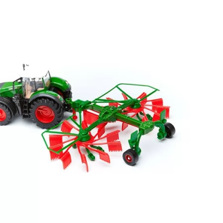 Модель Bburago Трактор Fendt 1050 Vario с роторными валковыми граблями 1: 32 18-31665
