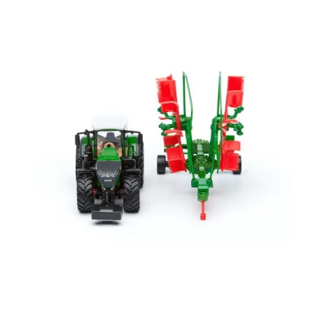 Модель Bburago Трактор Fendt 1050 Vario с роторными валковыми граблями 1: 32 18-31665