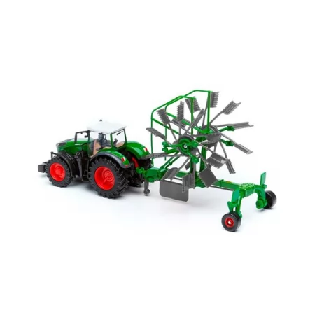 Модель Bburago Трактор Fendt 1050 Vario с роторными валковыми граблями 1: 32 18-31665