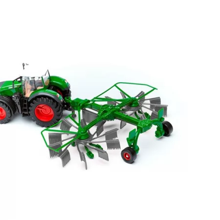 Модель Bburago Трактор Fendt 1050 Vario с роторными валковыми граблями 1: 32 18-31665