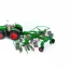 Модель Bburago Трактор Fendt 1050 Vario с роторными валковыми граблями 1: 32 18-31665