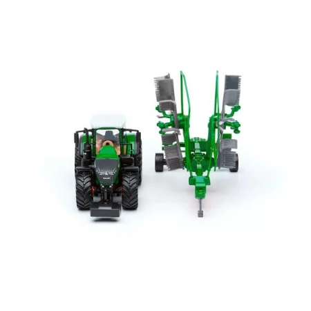 Модель Bburago Трактор Fendt 1050 Vario с роторными валковыми граблями 1: 32 18-31665