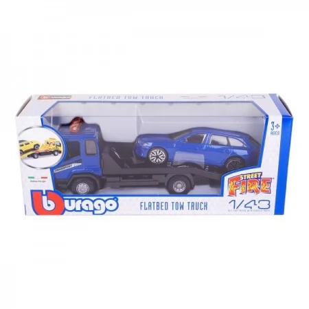 Набор Bburago Эвакуатор с автомоделью Audi A6 Avant 1: 43 18-31418 Набор Bburago Эвакуатор с автомоделью Audi A6 Avant 1: 43 18-31418