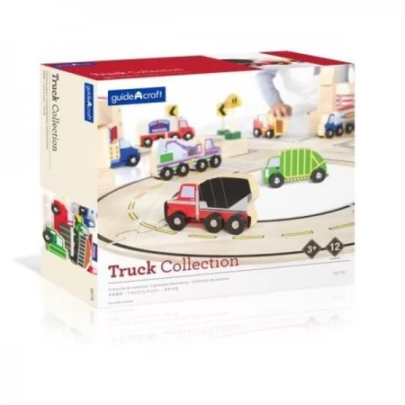 Набор грузовиков Guidecraft Block Play к Дороге из дерева, 12 шт. G6718